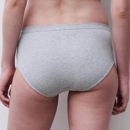 Chantelle Cotton Comfort grey high waist brief