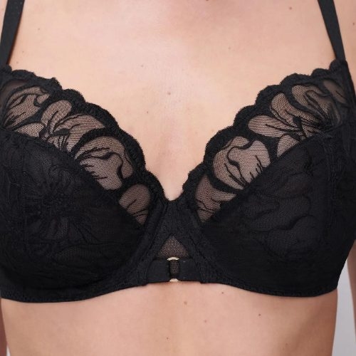 Chantelle Fleurs black padded bra