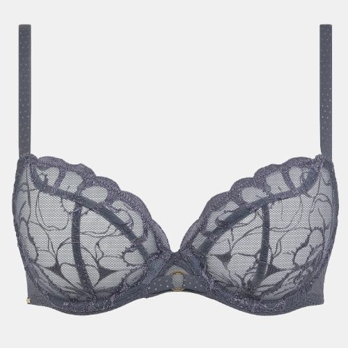Chantelle Fleurs grey padded bra