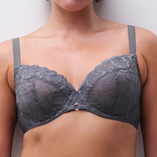 Chantelle Fleurs grey padded bra