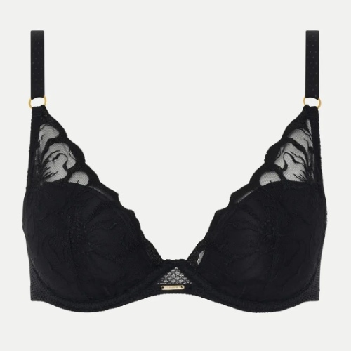 Chantelle Fleurs black padded bra
