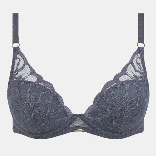 Chantelle Fleurs grey padded bra
