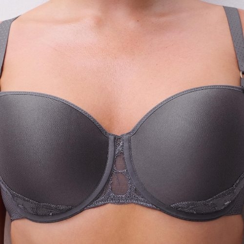 Chantelle Fleurs grey padded bra