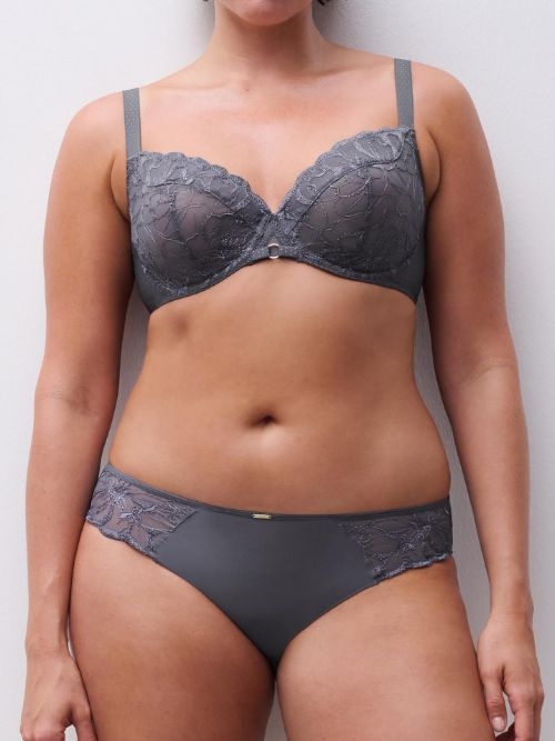 Chantelle Fleurs grey brief