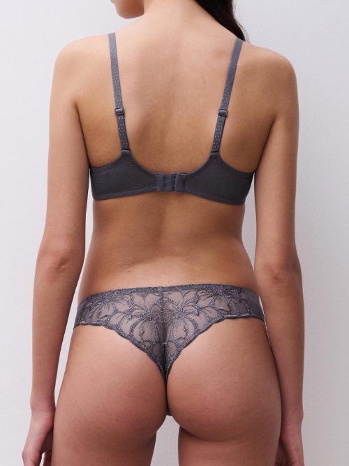 Chantelle Fleurs grey brief