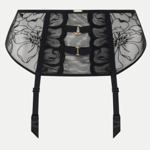 Chantelle Fleurs black suspender