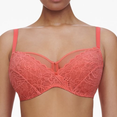 Chantelle Floral Touch coral padded bra
