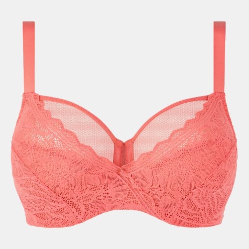 Chantelle Floral Touch coral padded bra