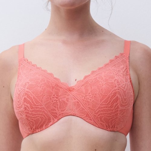 Chantelle Floral Touch coral padded bra