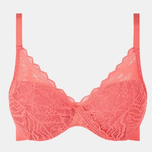 Chantelle Floral Touch coral padded bra