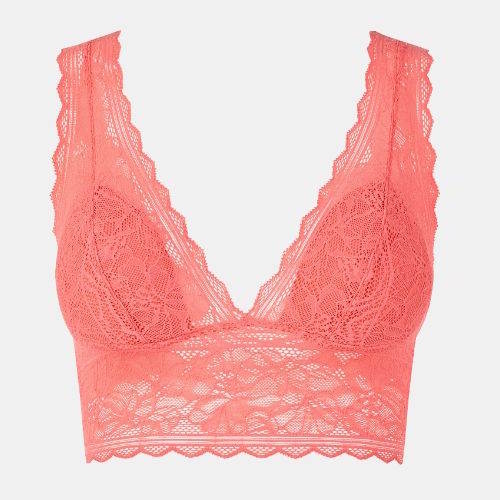 Chantelle Floral Touch coral wireless bra