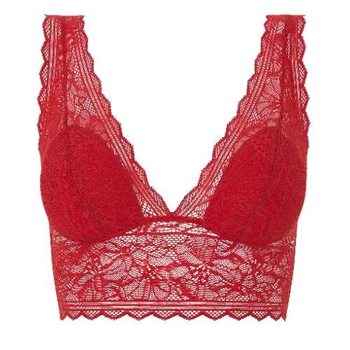 Chantelle Floral Touch scarlet red wireless bra