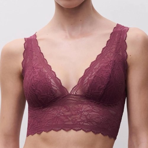 Chantelle Floral Touch purple wireless bra
