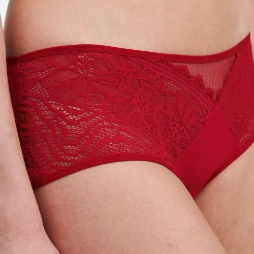 Chantelle Floral Touch scarlet red short