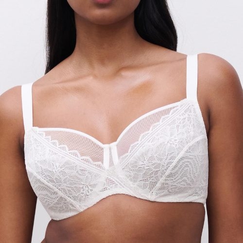 Chantelle Floral Touch white non-padded bra