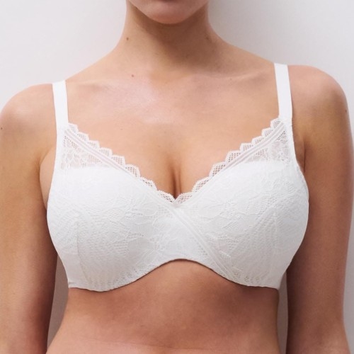 Chantelle Floral Touch white padded bra