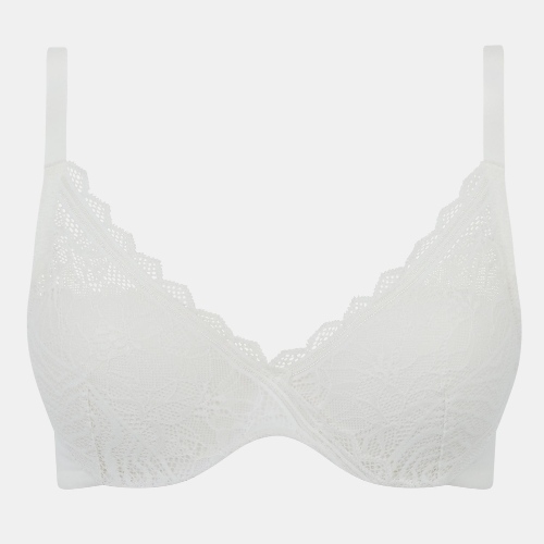 Chantelle Floral Touch white padded bra