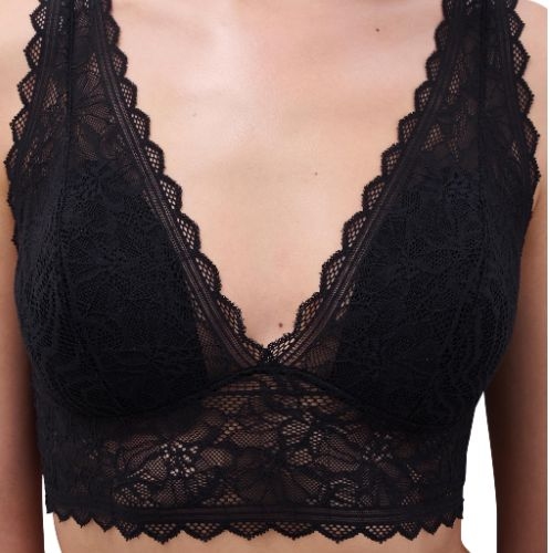 Chantelle Floral Touch black wireless bra