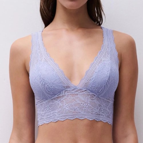 Chantelle Floral Touch blue wireless bra