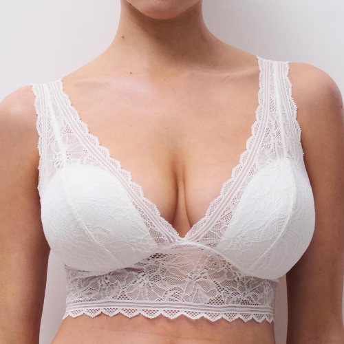 Chantelle Floral Touch white wireless bra