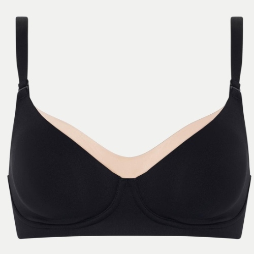 Chantelle Pure Maternity black nursing bra