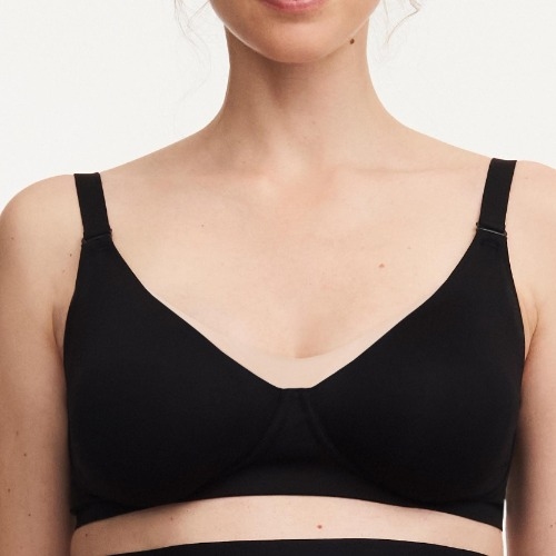 Chantelle Pure Maternity black nursing bra