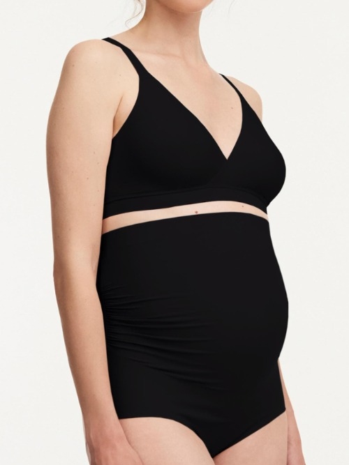 Chantelle Pure Maternity black nursing bra