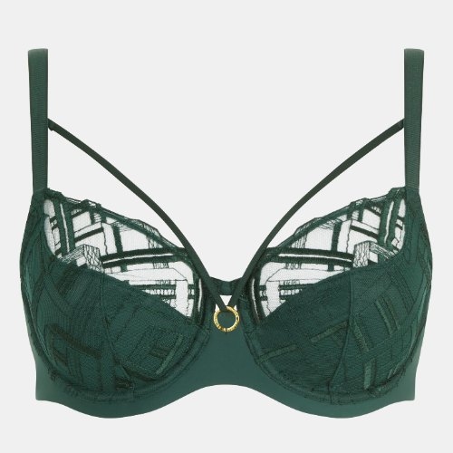 Chantelle Graphic Support green non-padded bra