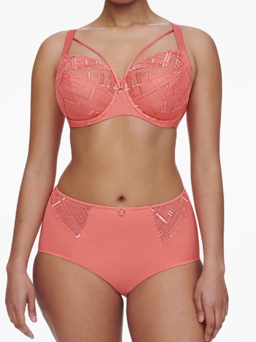 Chantelle Graphic Support coral non-padded bra