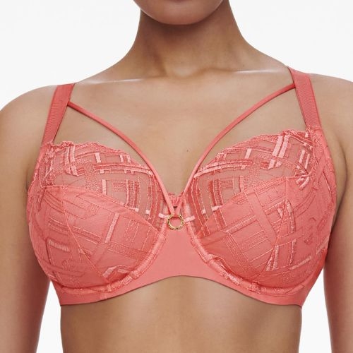 Chantelle Graphic Support coral non-padded bra