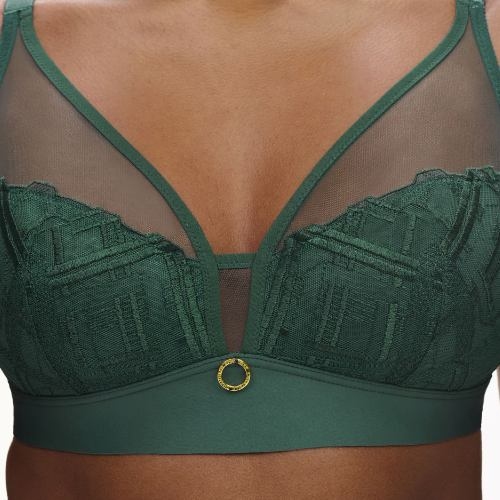 Chantelle Graphic Support green wireless bra
