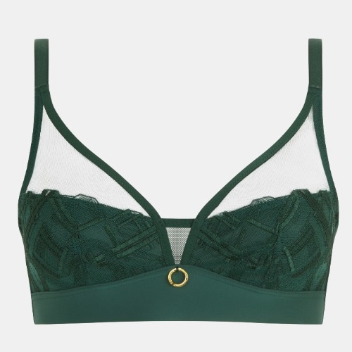 Chantelle Graphic Support green wireless bra