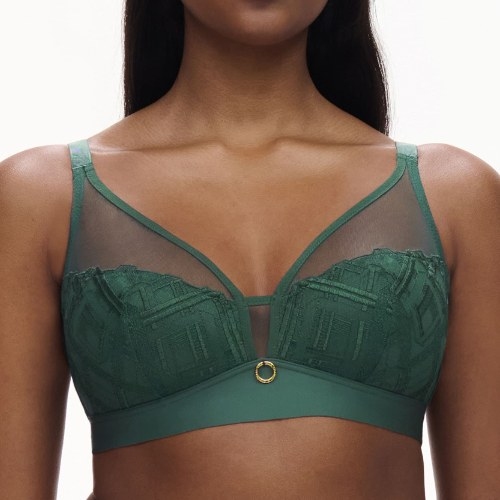 Chantelle Graphic Support green wireless bra