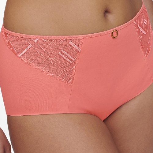 Chantelle Graphic Support coral high waist brief