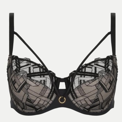 Chantelle Graphic Support black non-padded bra
