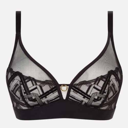 Chantelle Graphic Support black wireless bra