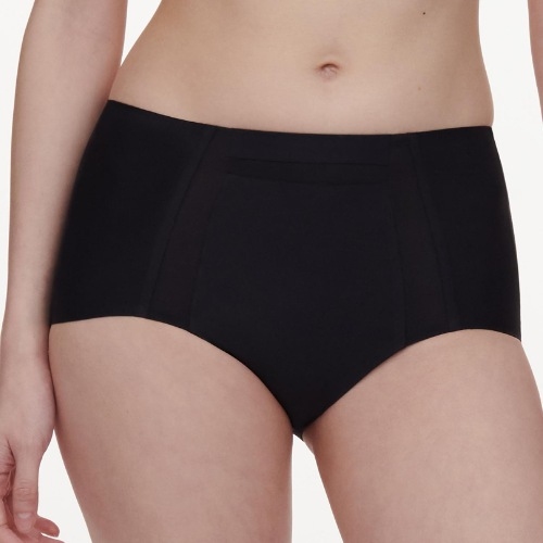 Chantelle One Mesh black high waist brief