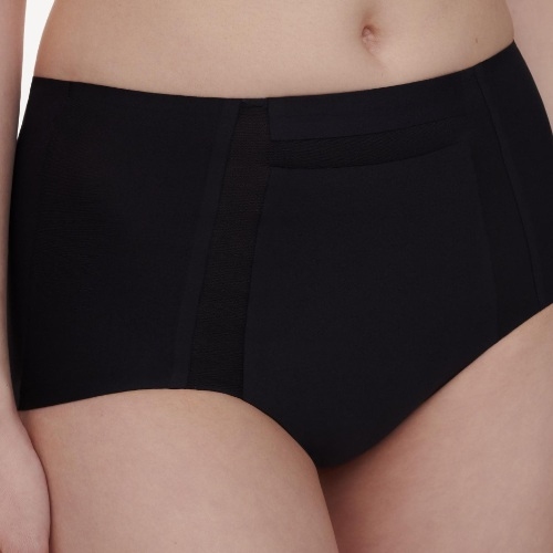 Chantelle One Mesh black high waist brief