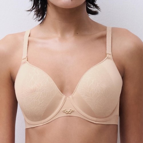 Chantelle Pure Lace beige padded bra