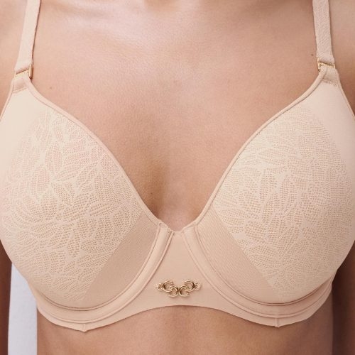 Chantelle Pure Lace beige padded bra
