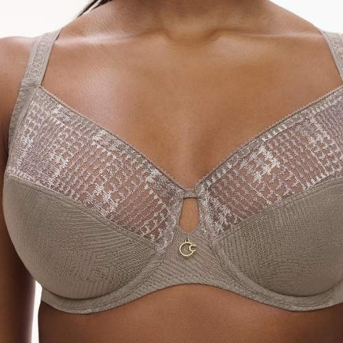 Chantelle Intrique grey padded bra