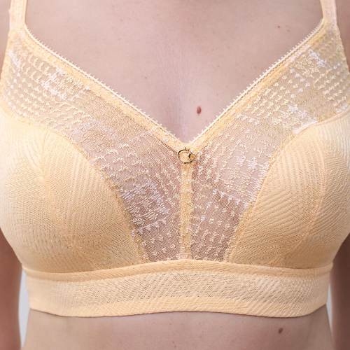 Chantelle Intrique yellow wireless bra