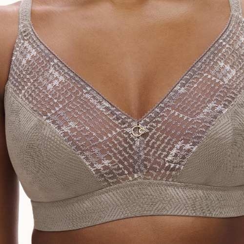 Chantelle Intrique grey wireless bra
