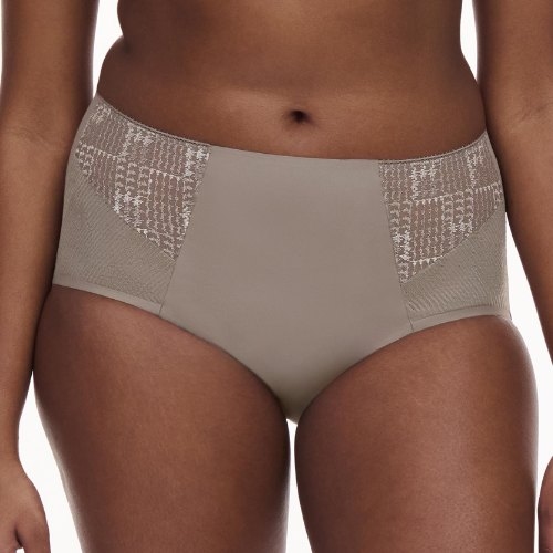 Chantelle Intrique grey high waist brief