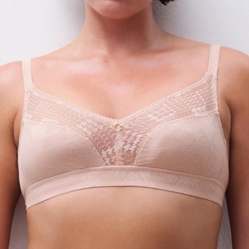 Chantelle Intrique pink wireless bra