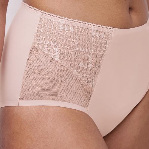 Chantelle Intrique pink high waist brief