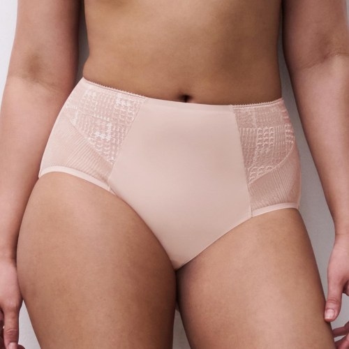 Chantelle Intrique pink high waist brief