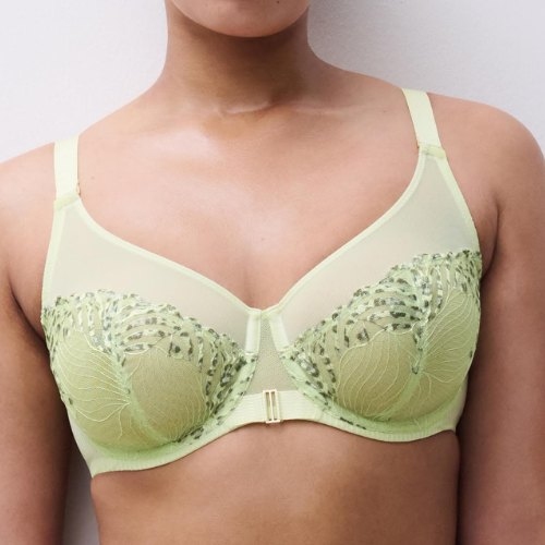 Chantelle Legend green non-padded bra