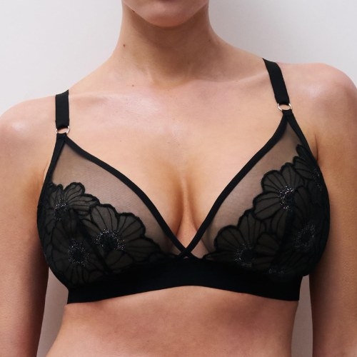 Chantelle Lush black wireless bra