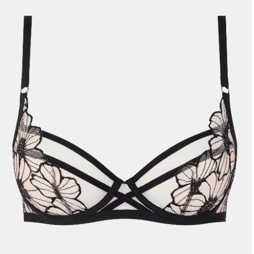 Chantelle Lush black/pink non-padded bra